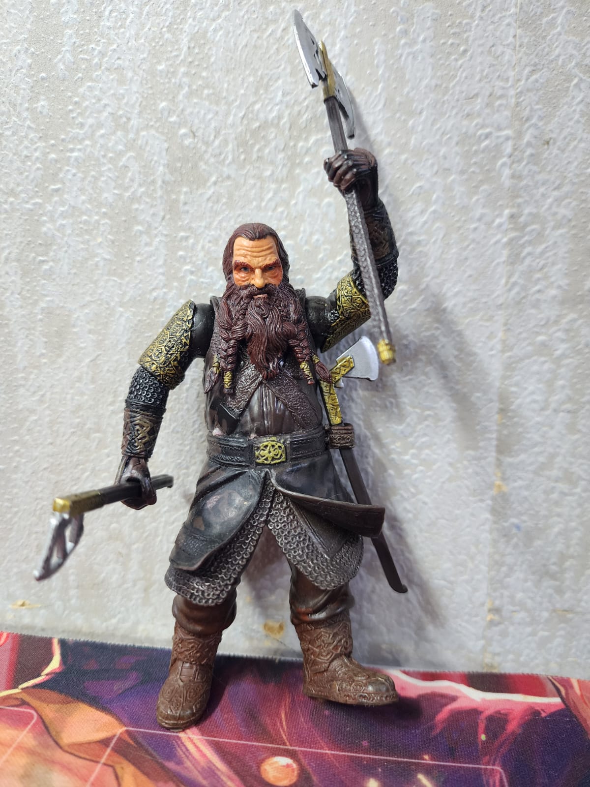 Lord of the Rings GIMLI helms deep toybiz