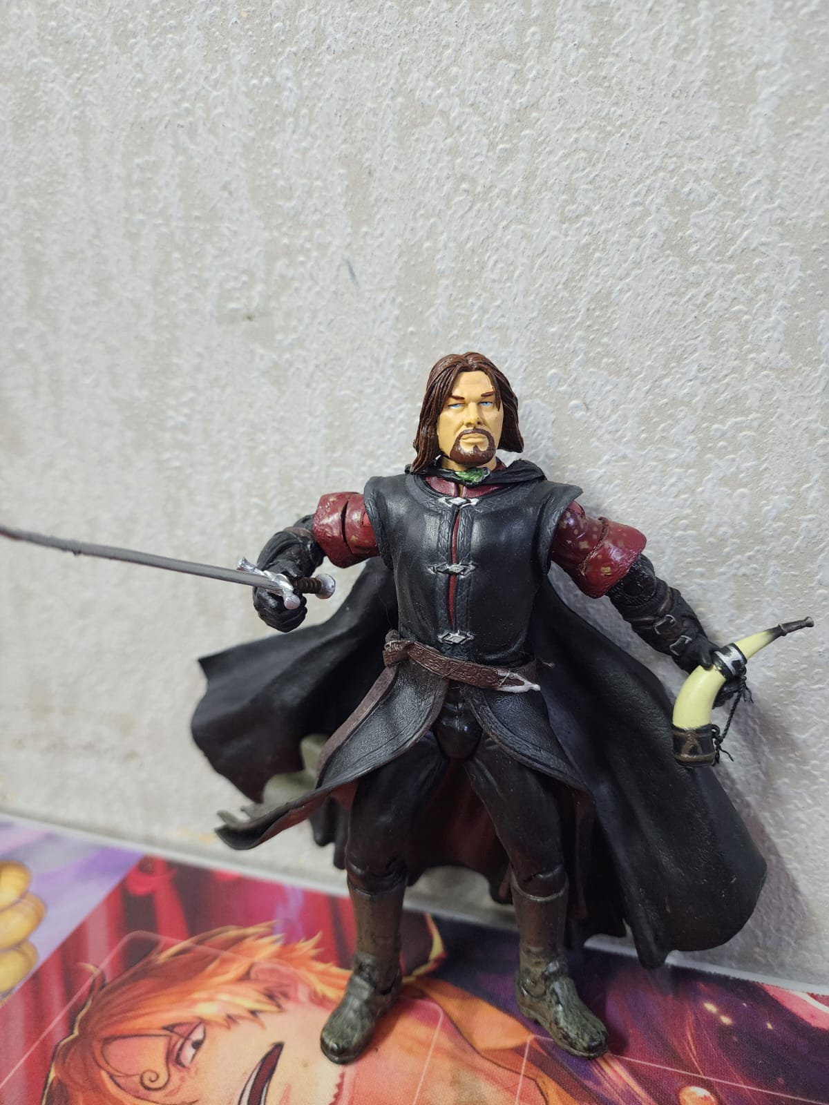 Lord of the Rings Boromir Action Figure LOTR Toybiz Horn of Gondor